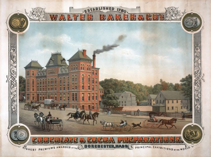 Local historian Anthony Sammarco will describe the history of the Massachusetts-based Baker Chocolate Co. in a presentation at the James Library and Center for the Arts on Oct. 5.