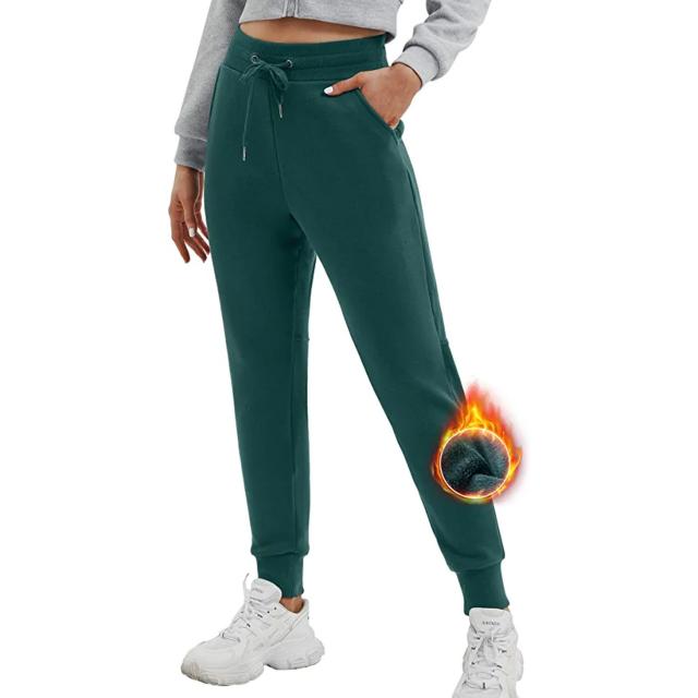 Ewedoos Fleece Lined Pants Women - Fleece Lined Sweatpants Women with  Pockets High Waisted Thermal Joggers Winter Pants