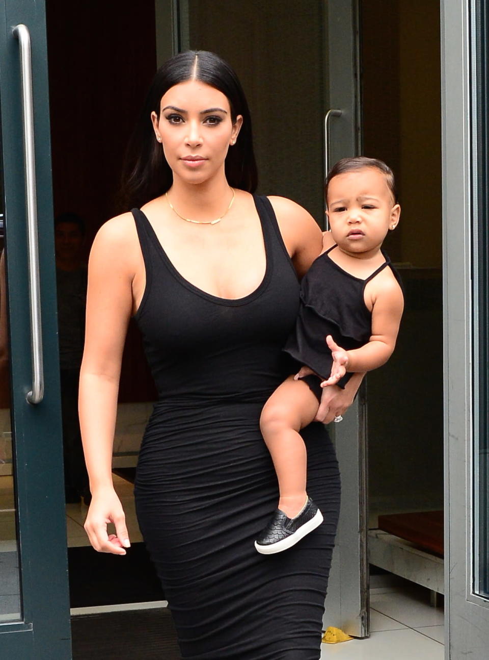 Kim Kardashian and North West in New York City, 2014