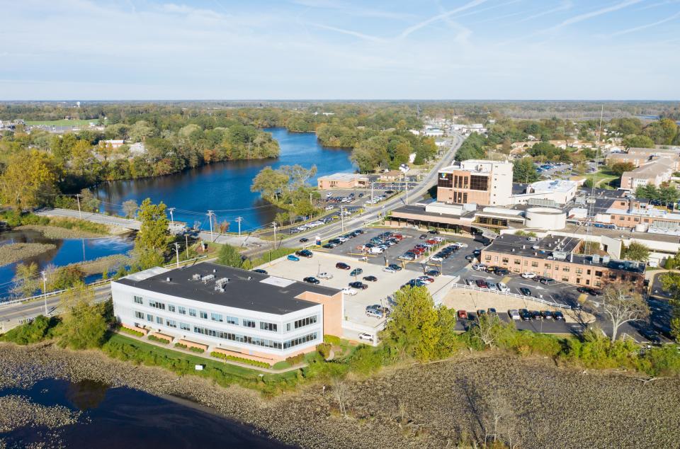 An aerial of TidalHealth Nanticoke.