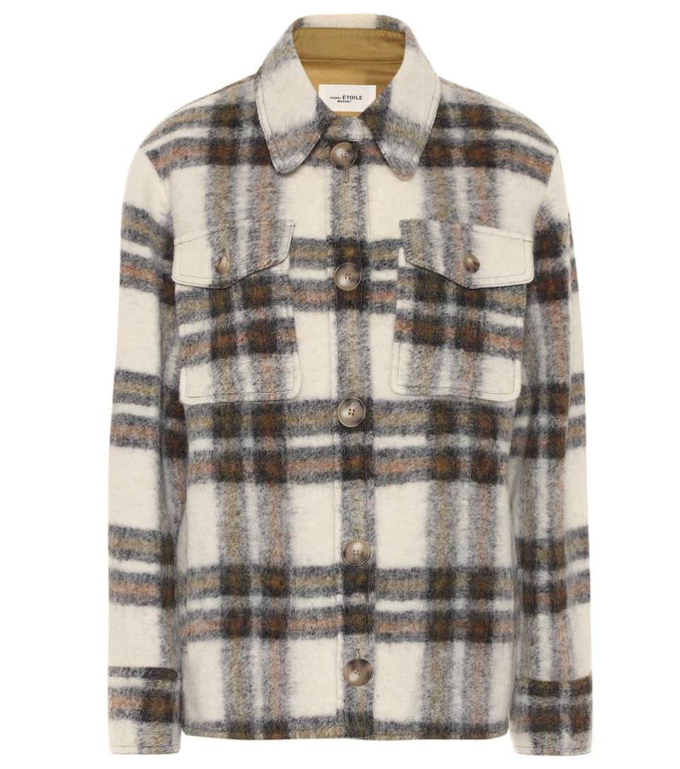 Isabel Marant Etoile Gaston Checked Wool-Blend Jacket