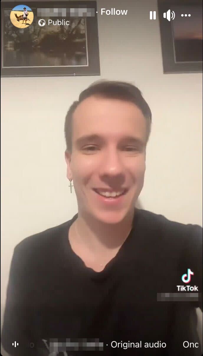 A screenshot from a personal development TikTok video made by Ondrej Stana, the previous owner of Supstan, posted on Facebook and since deleted from TikTok. (Photo: Facebook)