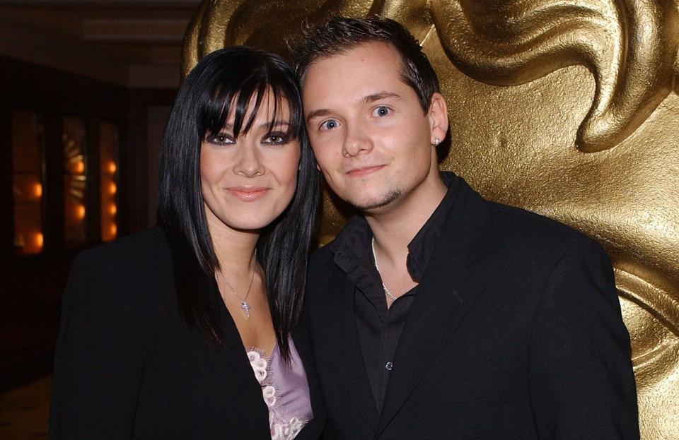 Kym Marsh with first husband Jack Ryder in 2003. (Getty Images)