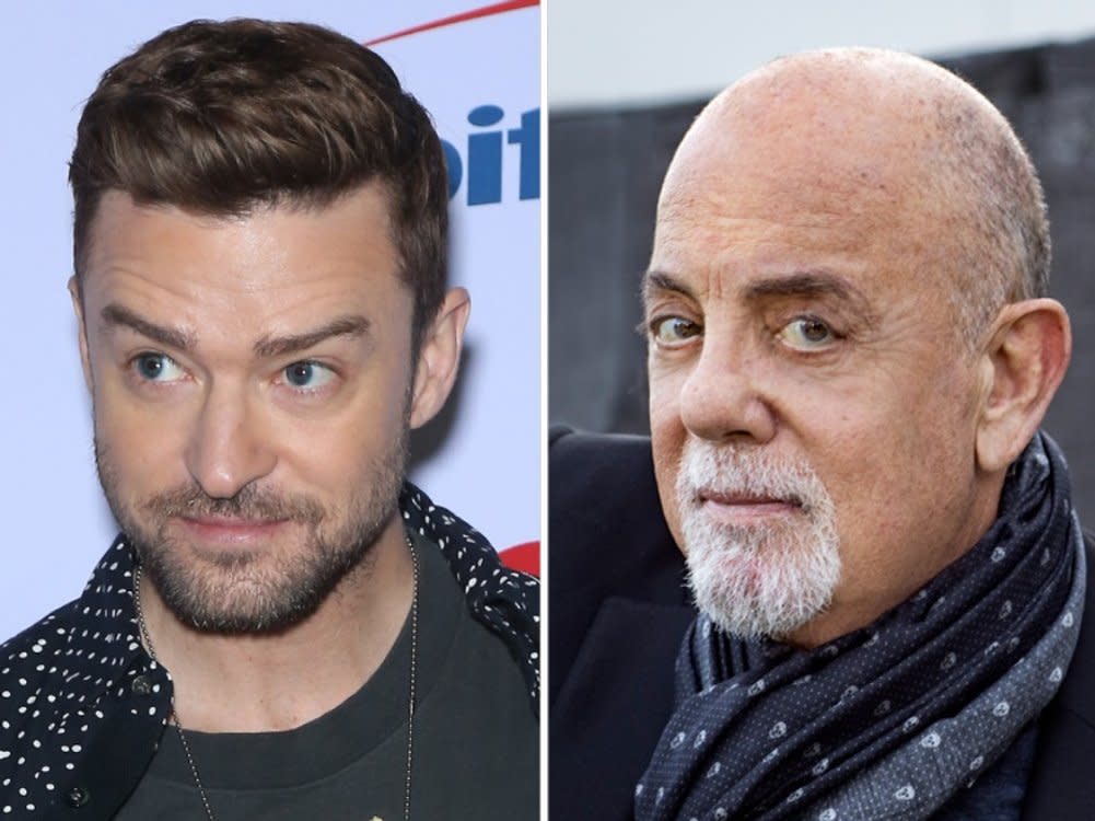 Billy Joel (r.) reagiert auf die Justin-Timberlake-Verhaftung. (Bild: [M] MYRNA SUAREZ / MJT/AdMedia/ImageCollect)