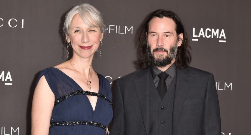 Keanu Reeves et sa petite amie Alexandra Grant. Image via Getty Images.