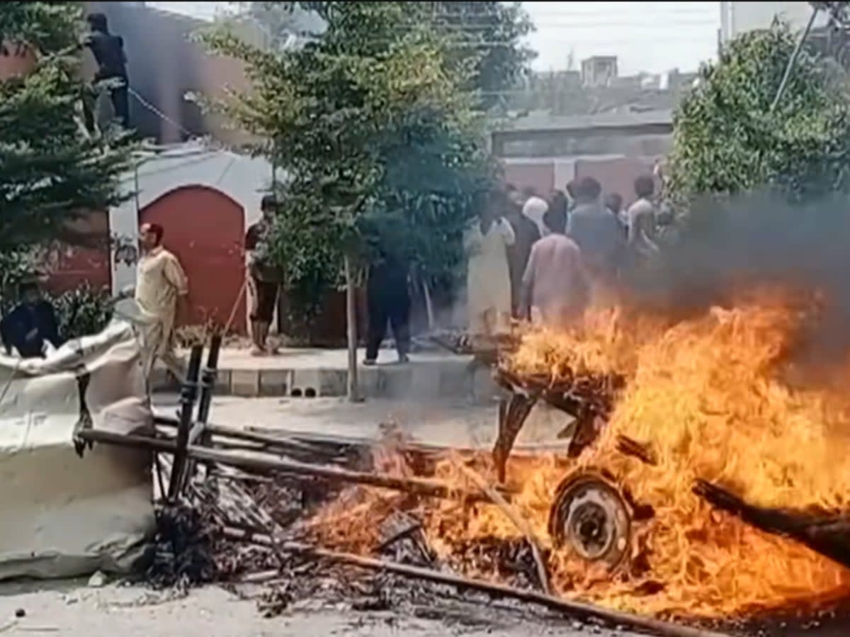 The interim Punjab government has ordered an investigation after a mob set fire to several churches and vandalised homes of Christians in the Christian neighbourhood on the outskirts of the industrial city of Faisalabad on Wednesday. Screengrab  (South China Morning Post / YouTube)