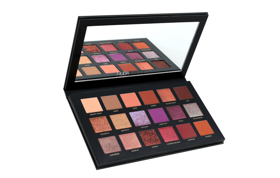 <p><a rel="nofollow noopener" href="https://www.cultbeauty.co.uk/huda-beauty-desert-dusk-palette.html" target="_blank" data-ylk="slk:Cult Beauty, £56;elm:context_link;itc:0;sec:content-canvas" class="link "><i>Cult Beauty, £56</i></a><br><br></p>