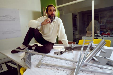Renzo Piano amongst his work in 1987, the year the Menil Collection opened - Credit: Getty