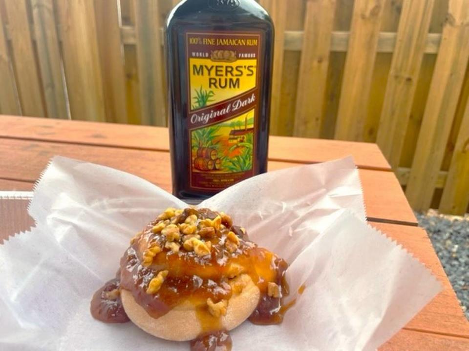 Crust Punk’s Bananas Foster roll gives tropical vibes.