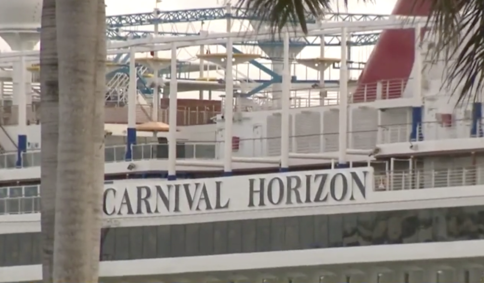 The Carnival Horizon vessel was subject to investigations following the death. Source: CBS Miami