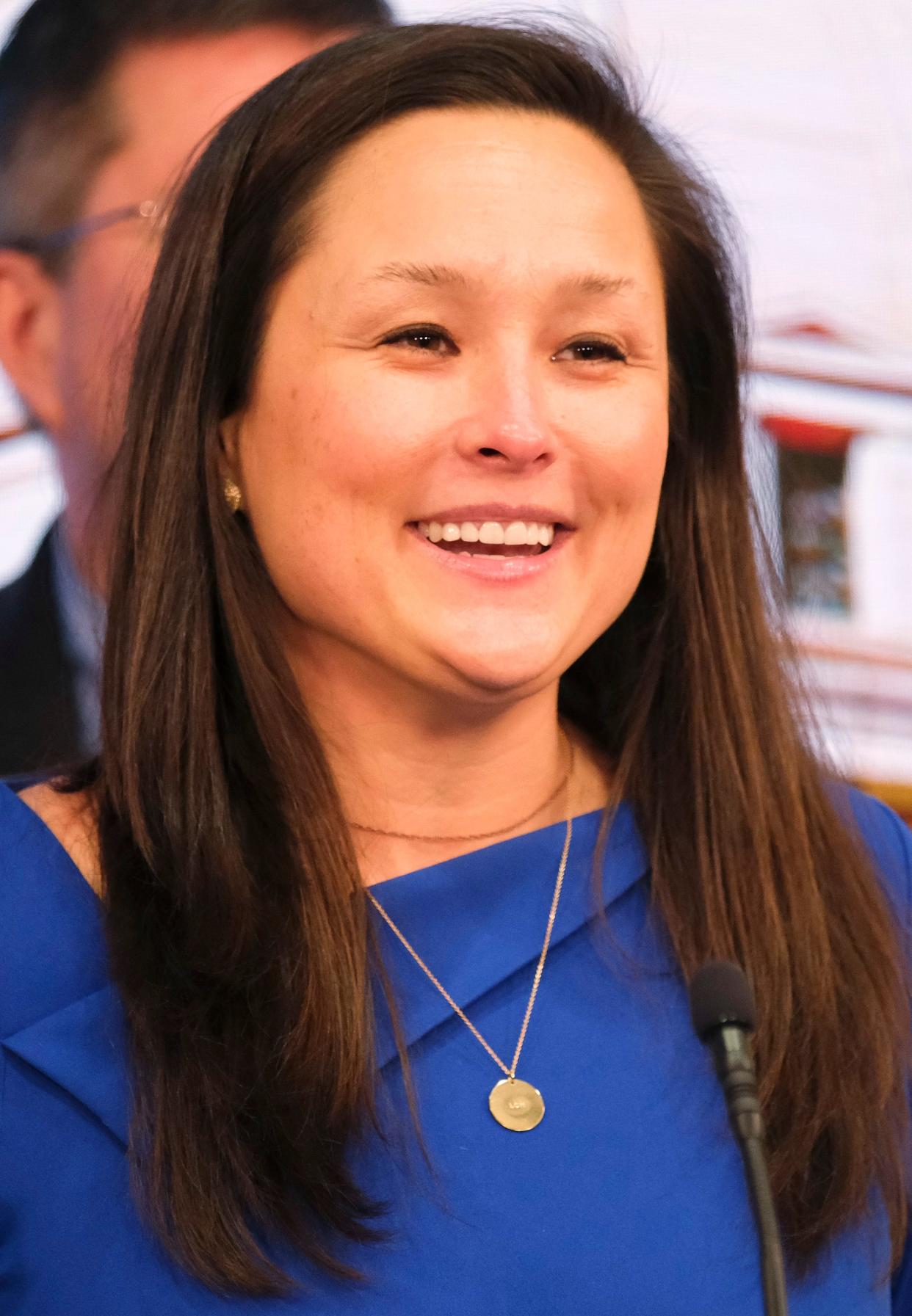 Rep. Cyndi Munson during the first day of the Oklahoma Legislature Monday, Feb. 5, 2024.