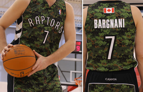 ESPN - Photos - Raptors unveil camouflage jerseys