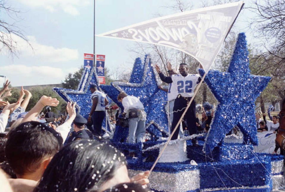 La grandeza de Dallas se sostiene de glorias pasadas. Aquí la última de ellas en 1995. (Foto: PAUL BUCK/AFP via Getty Images)