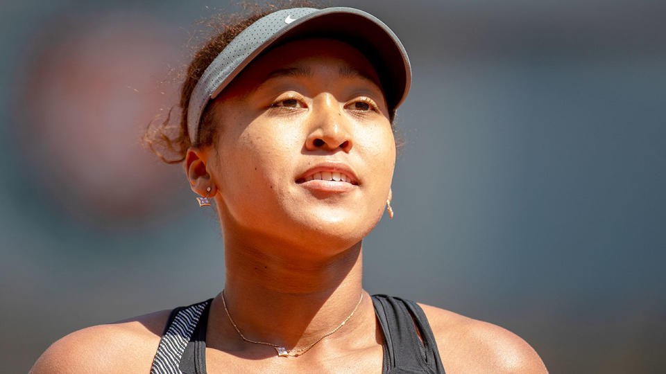 Seen here, Naomi Osaka at the 2021 French Open.