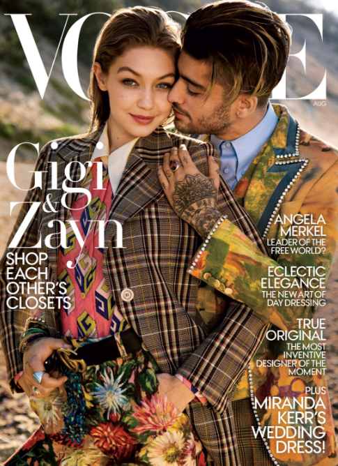 Gigi Hadid and Zayn Malik: Vogue, August 2017
