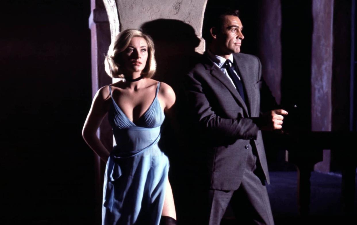 Daniela Bianchi and Sean Connery as Tatiana and Bond in the 1963 film From Russia with Love