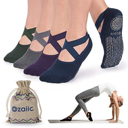 3) Non-Slip Grip Socks