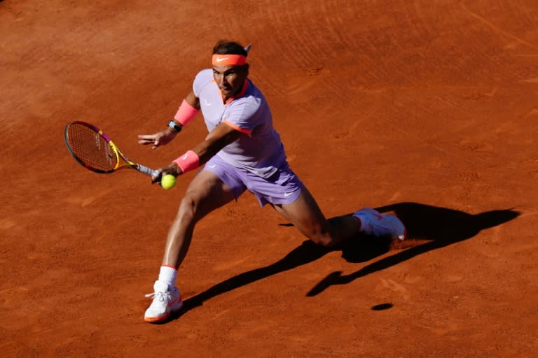 Rafael Nadal made his comeback from injury at the Barcelona Open on Tuesday and crushed Flavio Cobolli (Pau Barrena)