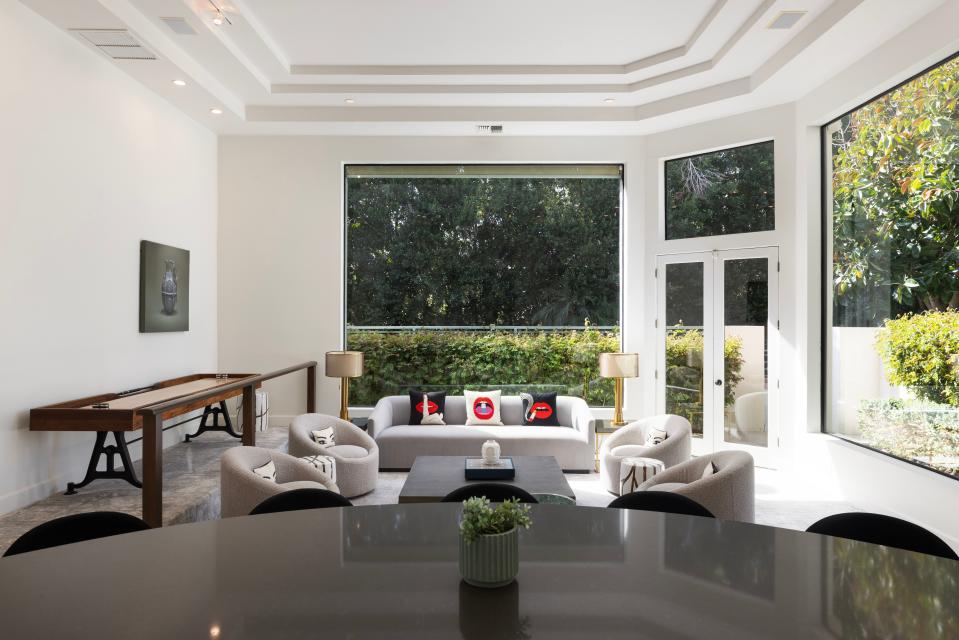 A light-filled lounge area in the home.