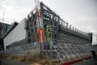 A general view of the construction site of the Ariake Arena for Tokyo 2020 Olympic and Paralympic games in Tokyo, Japan February 12, 2019. REUTERS/Issei Kato