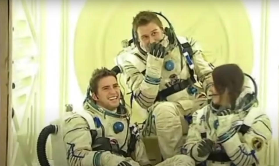 Space Cadets convinced contestants they were aboard a rocket ship. (YouTube/Channel 4)