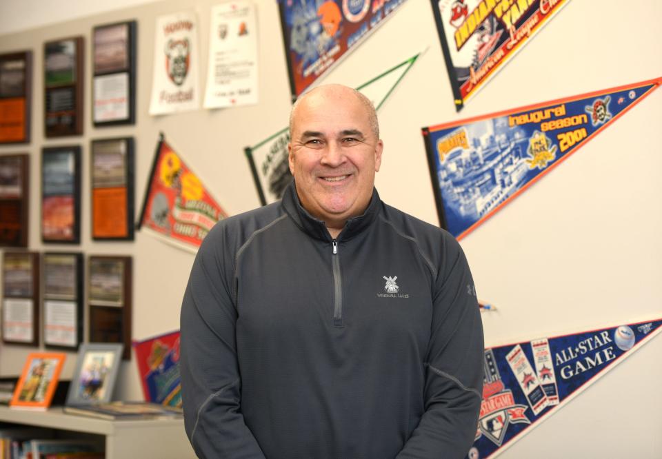 Teacher of the Month for February, David Burtscher,  a longtime social studies teacher at North Canton Hoover High School.  Tuesday, February 07, 2023.