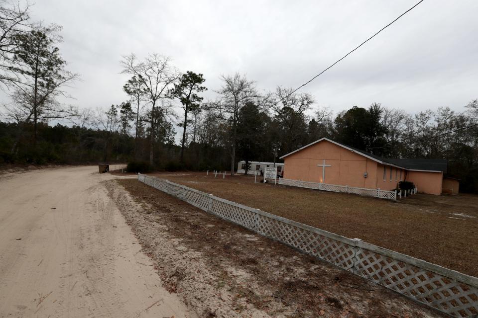 Rhema Fellowship Christian Church sits just yards away from land that is being considered for annexation into the city of Pembroke for a potential 700 home housing development along Wildwood Church Road in Bryan County.