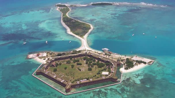 PHOTO: Aerial view of Dry Tortugas National Park, 70 miles west of Key West, Fla. (National Park Service)