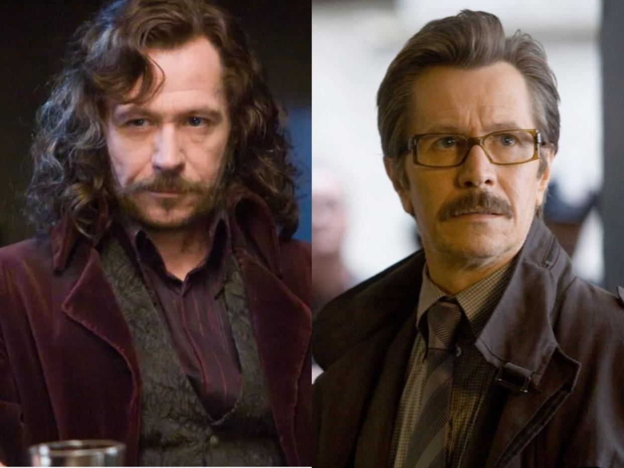 Gary Oldman played roles in the "Harry Potter" and "Dark Knight" franchises in the early 2000s.