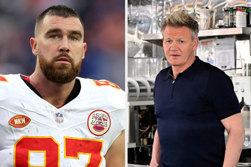 Possible sources of beef:—Travis Kelce makes a TikTok of himself baking a cake for Taylor Swift's birthday. Gordon Ramsay duets it, calls Travis 