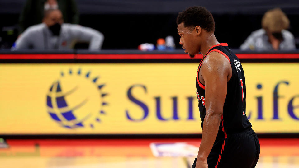 Kyle Lowry has been one of the few bright spots for the Raptors this season. (Photo by Mike Ehrmann/Getty Images)