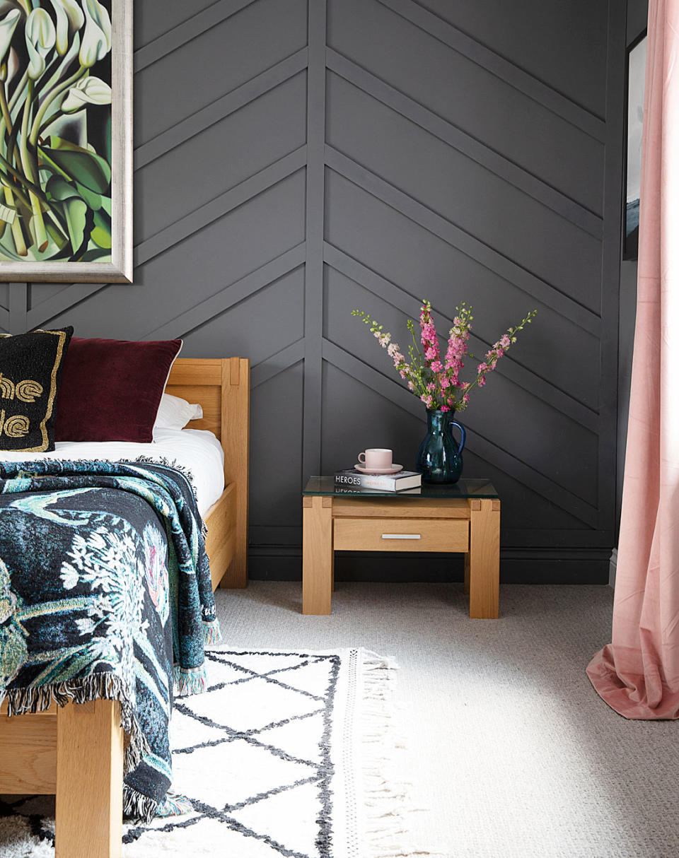 7. Go modern with chevron panelling