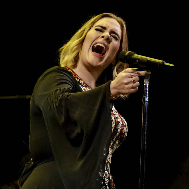 La cantante Adele credit:Bang Showbiz