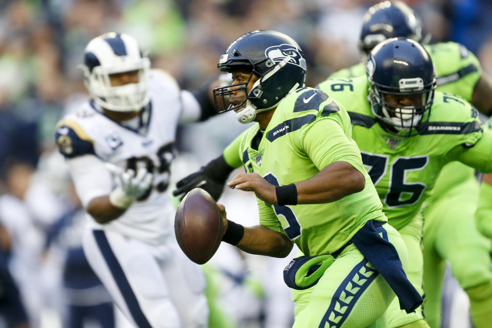 Behind brilliant play from Russell Wilson and a revamped defense, the Seahawks look like contenders. (Reuters)