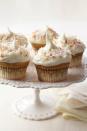 <p>The great thing about coconut is its versatility; it feels refreshing in warm weather and comforting in cold. This recipe makes the most of it, featuring a triple whammy of coconut in the batter—flakes, extract and milk—and a coconut cream cheese frosting.</p><p><strong><a href="https://www.womansday.com/food-recipes/food-drinks/recipes/a11194/coconut-cupcakes-coconut-white-chocolate-frosting-recipe-122600/" rel="nofollow noopener" target="_blank" data-ylk="slk:Get the recipe.;elm:context_link;itc:0;sec:content-canvas" class="link ">Get the recipe.</a></strong></p>