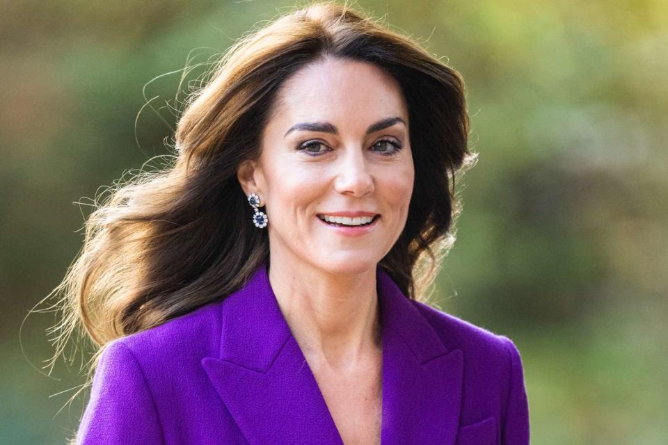 <p>Samir Hussein/WireImage</p> Kate Middleton arrives at the Shaping Us National Symposium in London on Nov. 15.