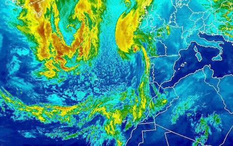  satellite image released by the National Oceanic and Atmospheric Administration shows Hurricane Ophelia - Credit: Hurricane Ophelia/NOAA/AP