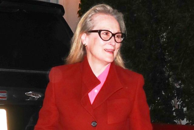 Meryl's friend-date blazer and a VP Rules denim bustier