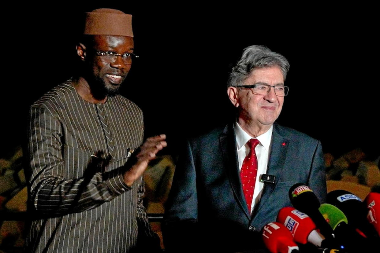 Jean-Luc Mélenchon, le leader de La France insoumise était en visite jusqu'à samedi dernier au Sénégal à l'invitation du chef du parti panafricaniste et souverainiste Pastef, vainqueur de la récente présidentielle.  - Credit:DR
