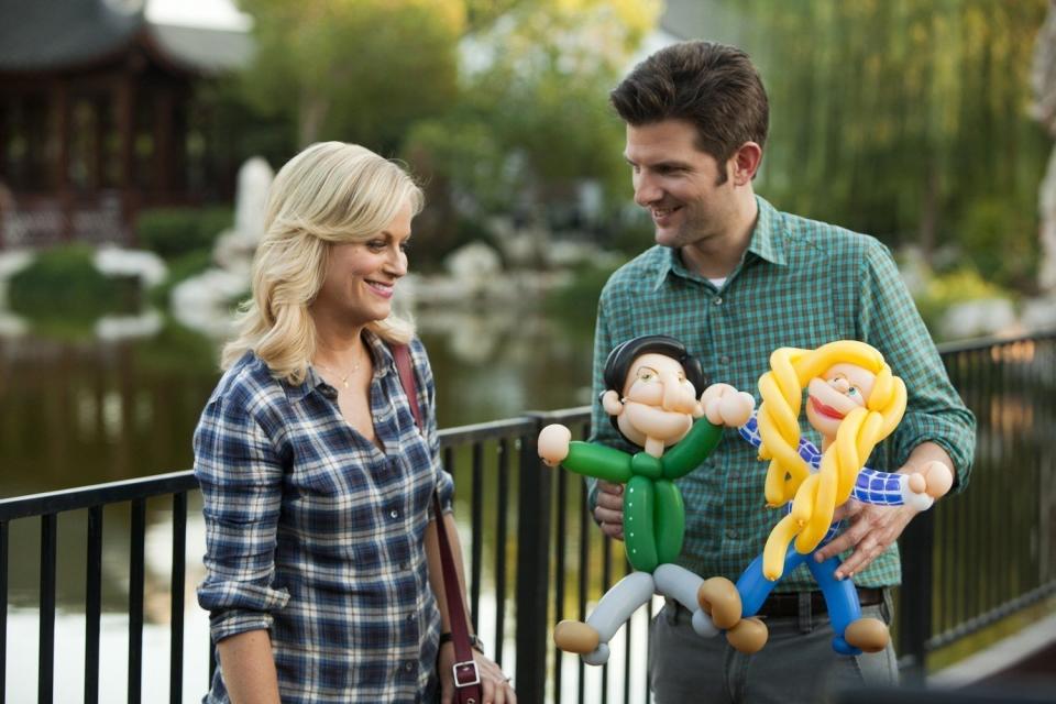 Amy Poehler and Adam Scott in "Parks and Recreation," which streams on Netflix. (Photo: Adam Rose/NBC)