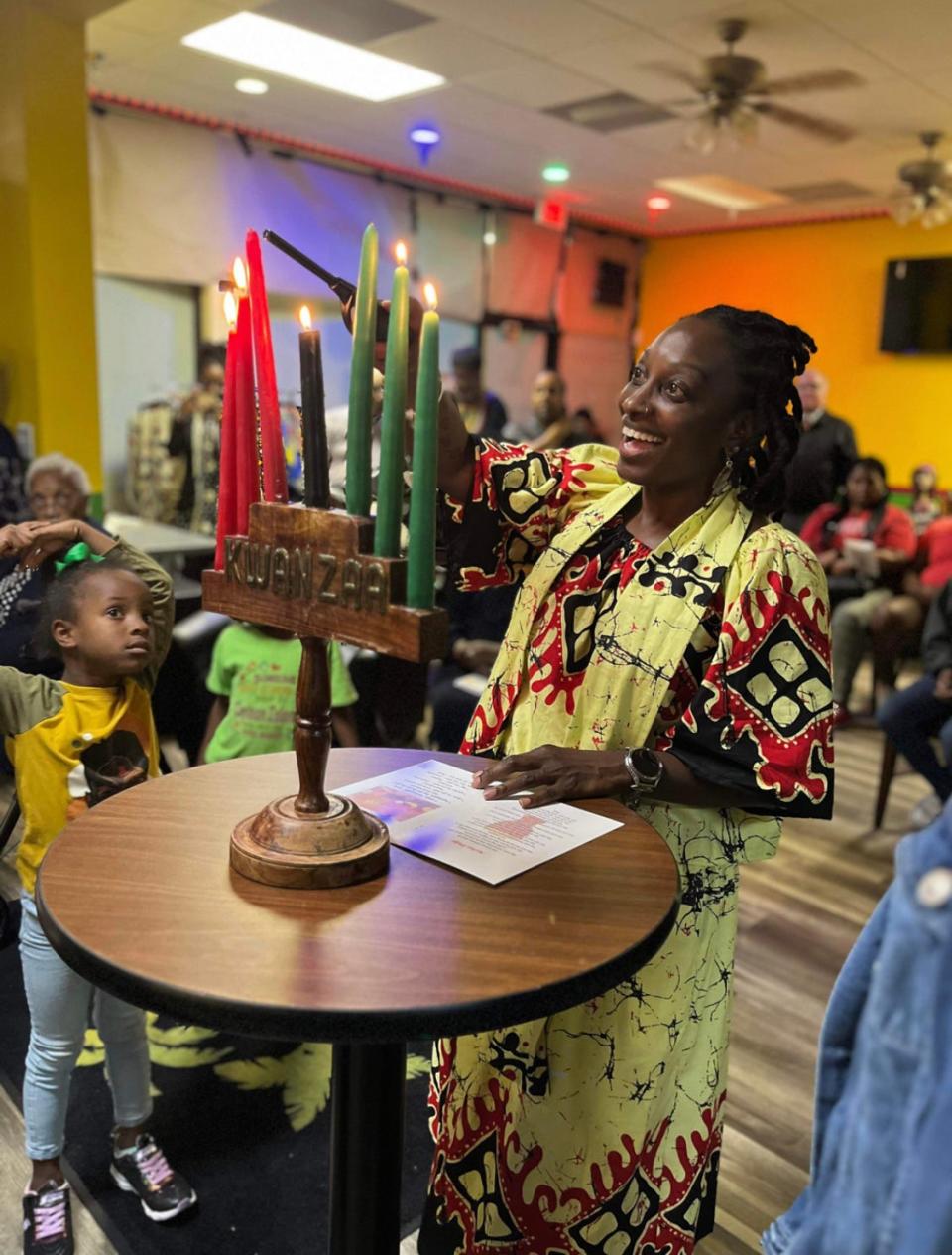 Attendees at the 12th Annual Kwanzaa Community Celebration in Palm Bay were treated to cultural dances and African drumming.