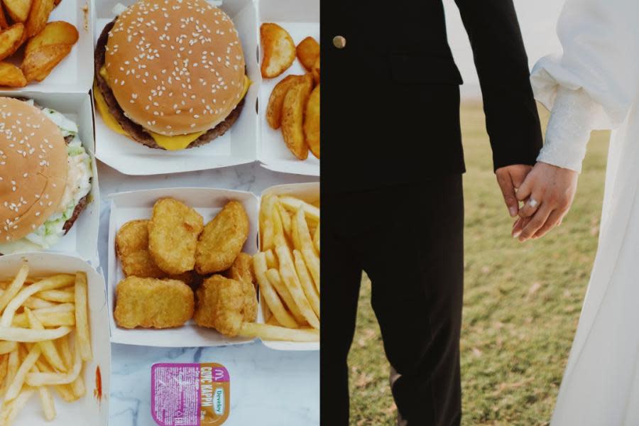 ¡McBoda! Pareja es criticada por ofrecer hamburguesas de McDonalds en su banquete