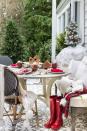 <p>If it's warm enough, why not set a Christmas table outside? These wooden houses serve as a cute centerpiece, while hot chocolate and throws at each place keeps things cozy.</p><p><strong>Get the tutorial at <a href="https://www.zevyjoy.com/uncategorized/simple-outdoor-christmas-table-decorating-a-christmas-tablescape-tour/" rel="nofollow noopener" target="_blank" data-ylk="slk:Zevy Joy;elm:context_link;itc:0;sec:content-canvas" class="link ">Zevy Joy</a>.</strong></p><p><strong><a class="link " href="https://www.amazon.com/Sawysine-Christmas-Village-Collection-Farmhouse/dp/B0BG3V85VV/ref=sr_1_19?tag=syn-yahoo-20&ascsubtag=%5Bartid%7C10050.g.644%5Bsrc%7Cyahoo-us" rel="nofollow noopener" target="_blank" data-ylk="slk:Shop Now;elm:context_link;itc:0;sec:content-canvas">Shop Now</a><br></strong></p>