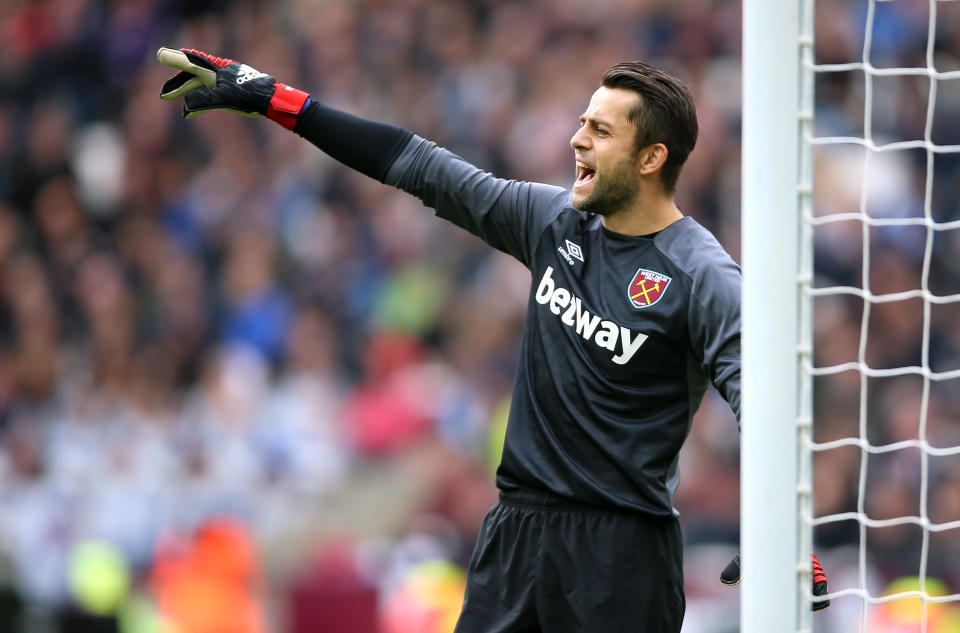 Fabianski had a relatively quiet afternoon in the West Ham goal, but had to make a crucial save from Alonso