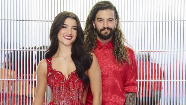 PHOTO: Charli D'Amelio and Mark Ballas compete on 'Dancing with the Stars', 2022. (Andrew Eccles/ABC)