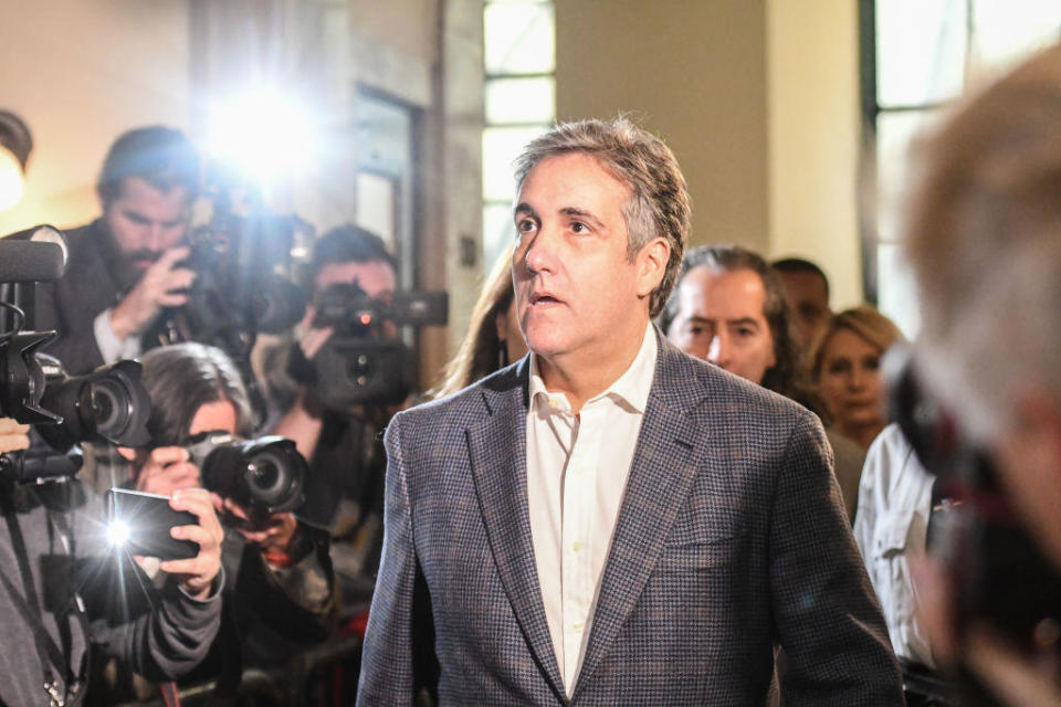 Michael Cohen, former personal lawyer to President Donald Trump, at New York State Supreme Court in Manhattan on Tuesday, Oct. 24, 2023. / Credit: Stephanie Keith/Bloomberg via Getty Images
