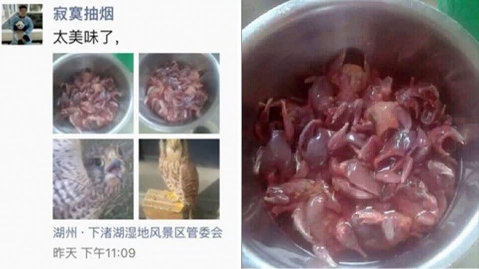 Mr He's social posts were picked up by Liu Pan, above left, who reposted them on his own page. Photo: Supplied