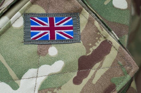  <span class="attribution"><a class="link " href="https://www.shutterstock.com/image-photo/british-army-camouflage-uniform-union-jack-106909352?src=REJdhmjF8sP7OFknIiSoWw-1-4" rel="nofollow noopener" target="_blank" data-ylk="slk:Shutterstock/SGM;elm:context_link;itc:0;sec:content-canvas">Shutterstock/SGM</a></span>