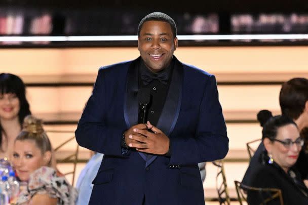 PHOTO: Kenan Thompson speaks onstage during the 74th Emmy Awards at the Microsoft Theater in Los Angeles, on Sept. 12, 2022. (Patrick T. Fallon/AFP via Getty Images)