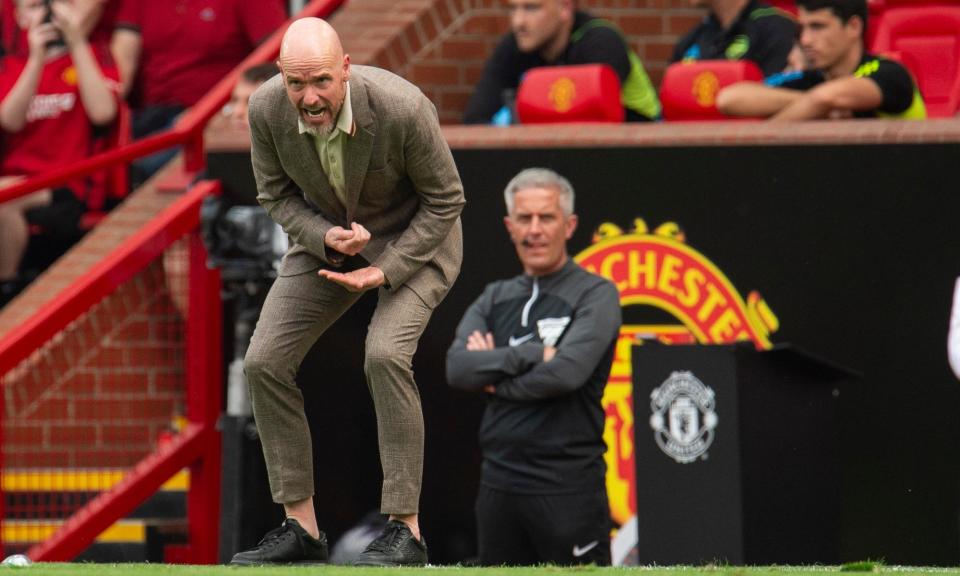 <span>Erik ten Hag said fans ‘are always backing the team and backing me’.</span><span>Photograph: Peter Powell/EPA</span>